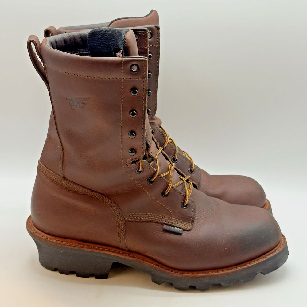 Red Wing LoggerMax 620 Boots Men's 13D Brown Waterproof Leather ASTMF2892-11 EH